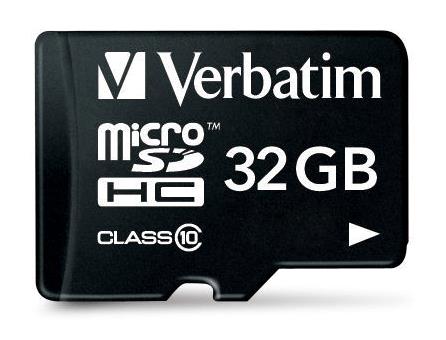 VERBATIM Memoria micro SD 32 GB Verbatim classe 10 + adattatore 